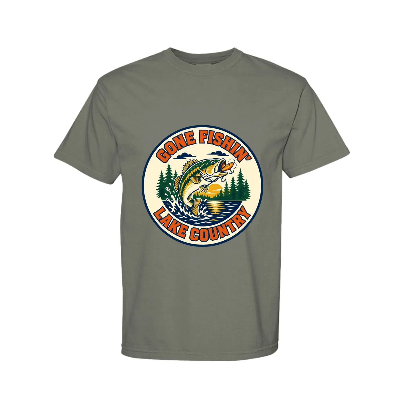 Gone Fishin' Lake Country fishing shirt in Sage